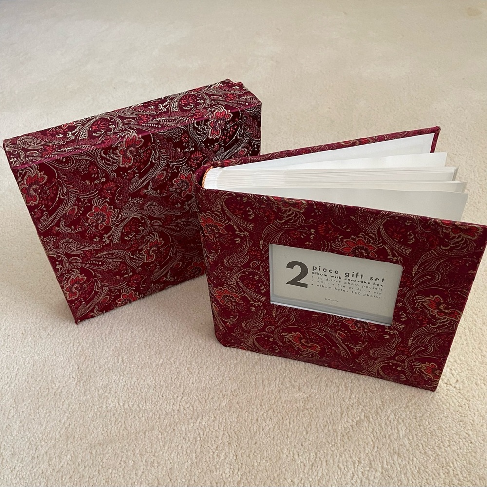 Album With Keepsake Box 2 Piece Gift Set Holds 160 Photos
